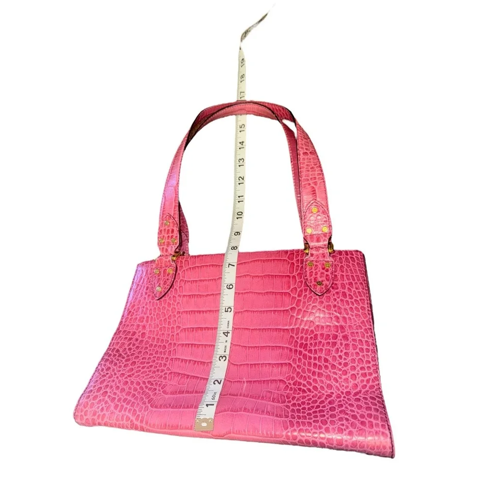 Kate Spade | Pink Alligator Embossed Shoulder Bag | Medium Tote Purse‎